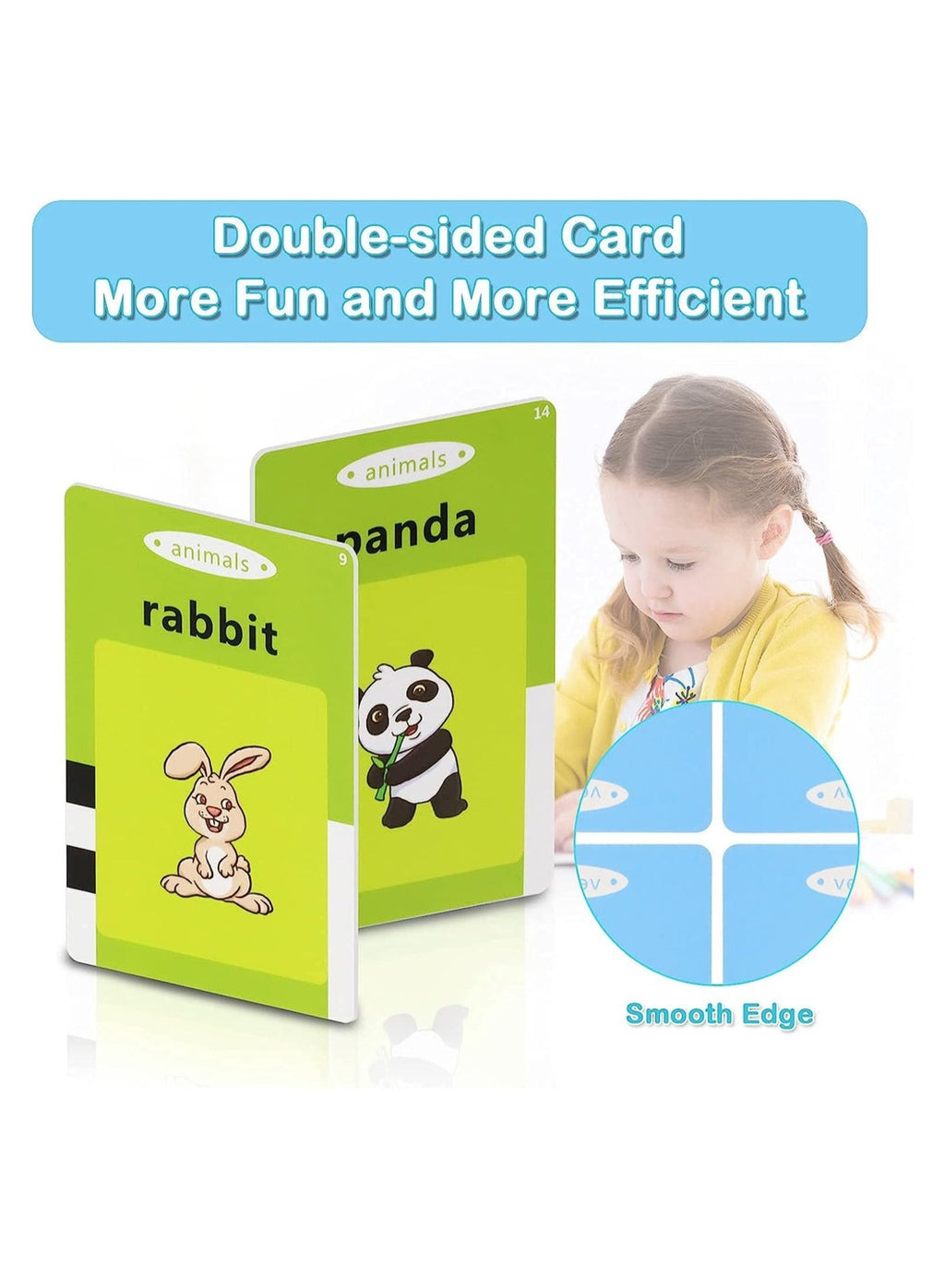 Talking Flash Cards for Kids | Early Learning Speech Device with 112 Double-Sided Cards | Kidu Toys